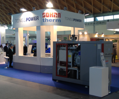 SOKRATHERM auf dem Tonissi Power Stand auf der Key Energy Messe in Rimini im Herbst 2015